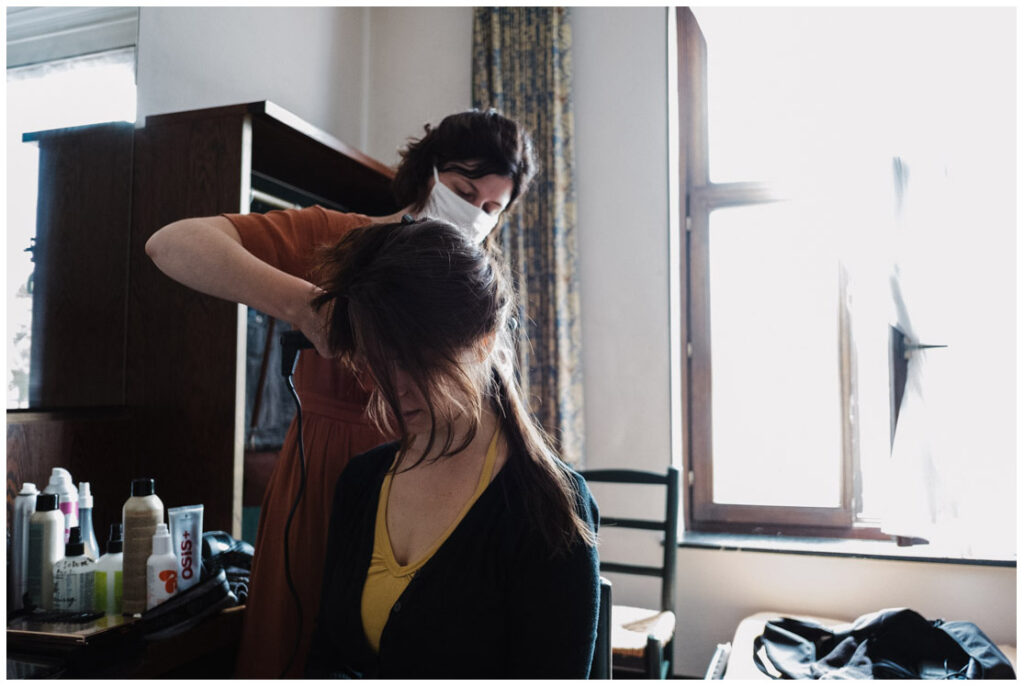 1 - coiffure de la mariée