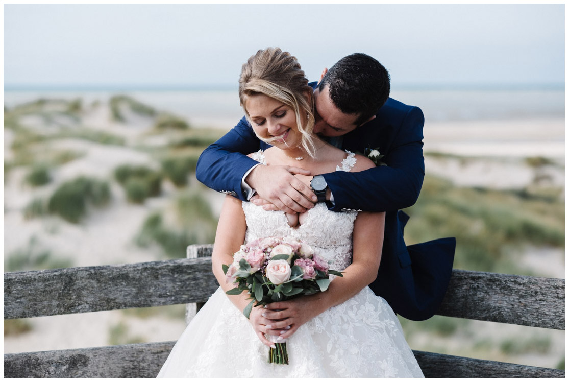 photo de mariés au touquet